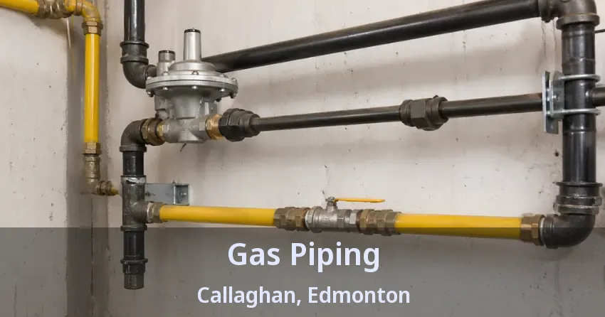 Gas Piping Callaghan, Edmonton - AB Gas Piping Callaghan, Edmonton - AB